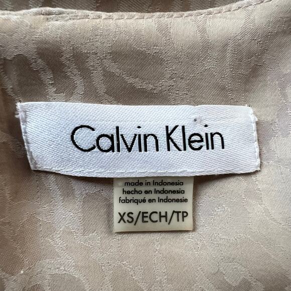 Calvin Klein Beige Sleeveless Layered Top, XS - Picture 4 of 5